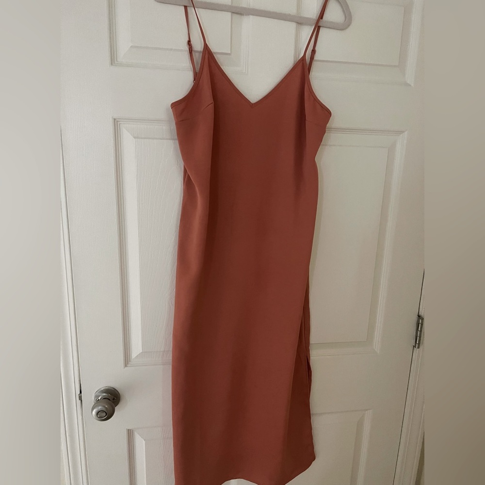 Woman’s long dress with slit